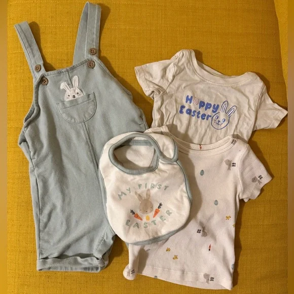 Carter’s Spring Easter Bunny Outfit Bundle (12 Months) - Picture 1 of 9